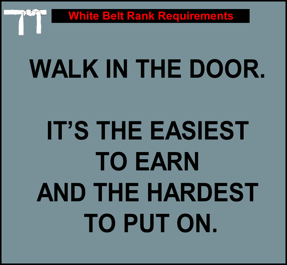WALK IN THE DOOR.

IT’S THE EASIEST 
TO EARN 
AND THE HARDEST
 TO PUT ON.